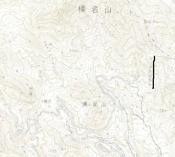 ガラメキ温泉周辺拡大図